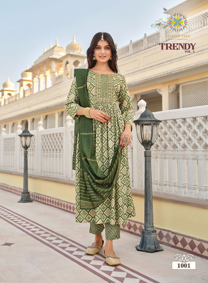 Trendy Vol 1 Passion Tree Naira Cut Kurti With Bottom Catalog